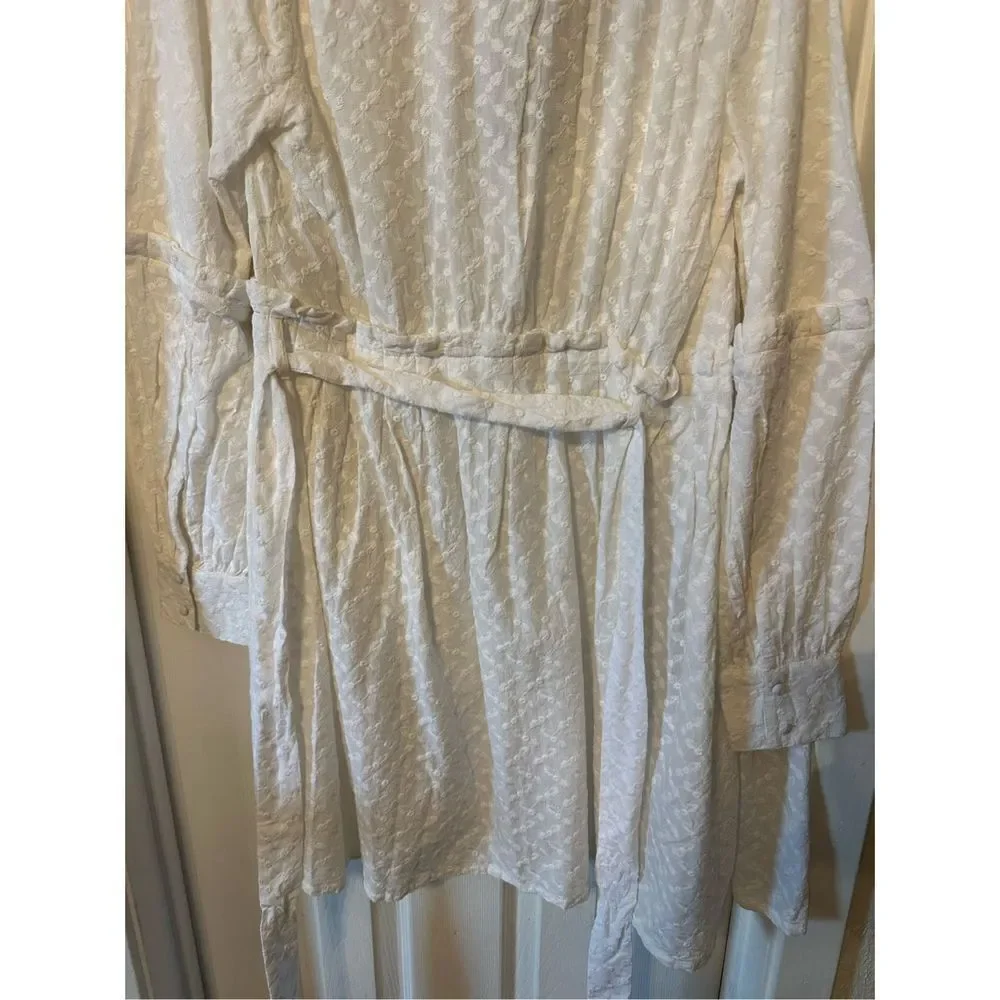 Antonio Melani x Born on Fifth Harbor Island Swim Wrap Cover-Up White Medium NWT - Picture 6 of 9